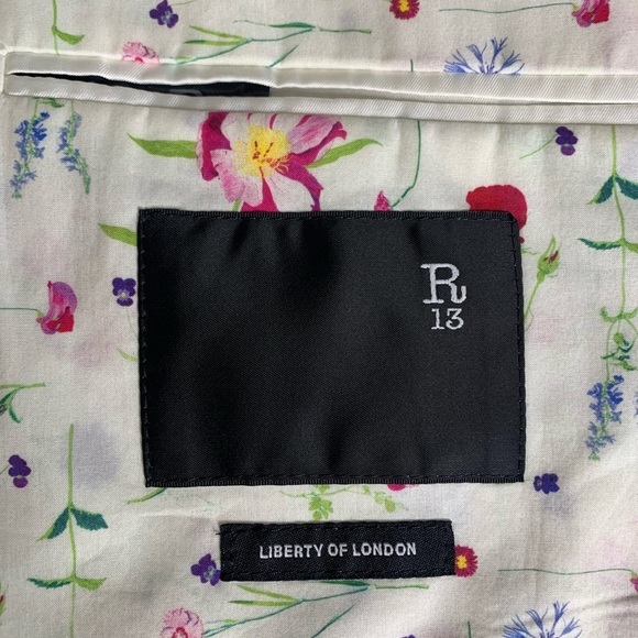 R13 Summer Blazer in Assembled Floral‎ - Picture 5 of 9